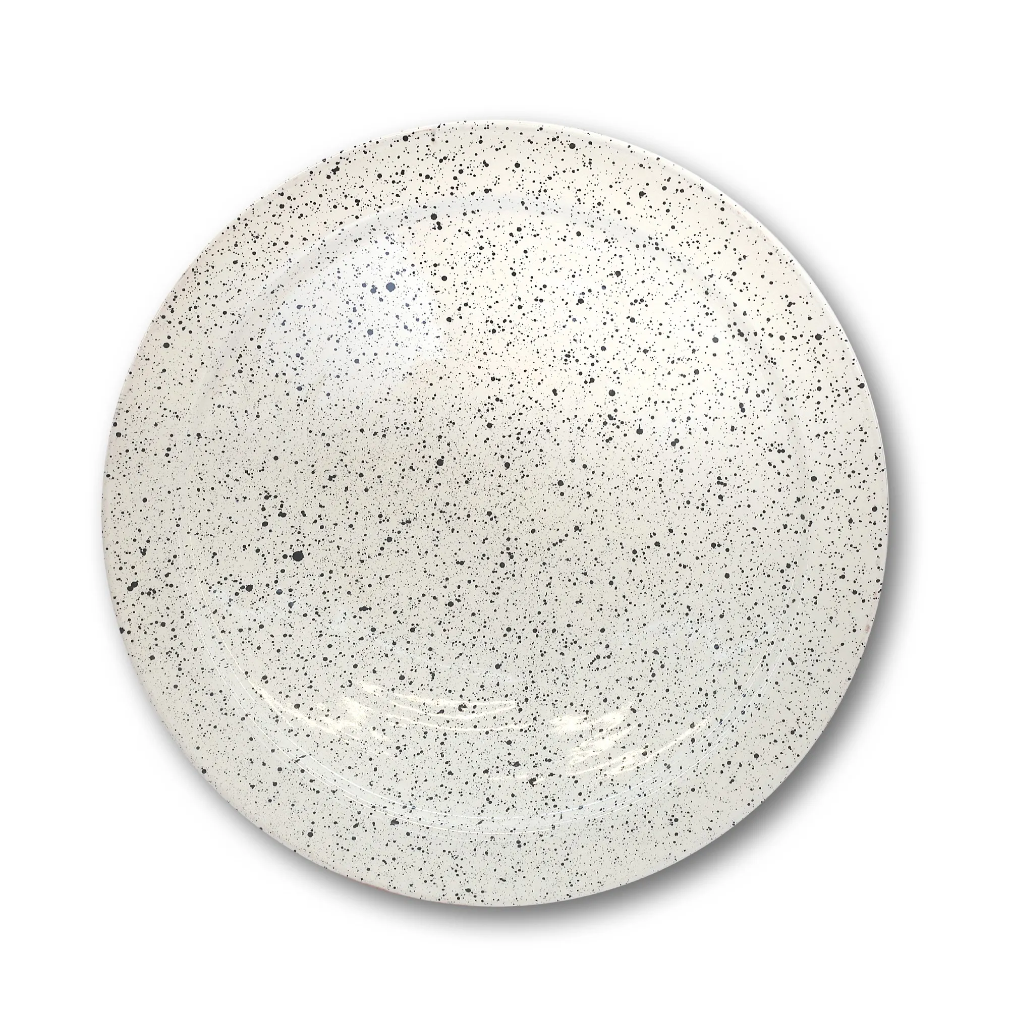 Zierteller, weiß, schwarz, Ø 40 cm, H 9 cm