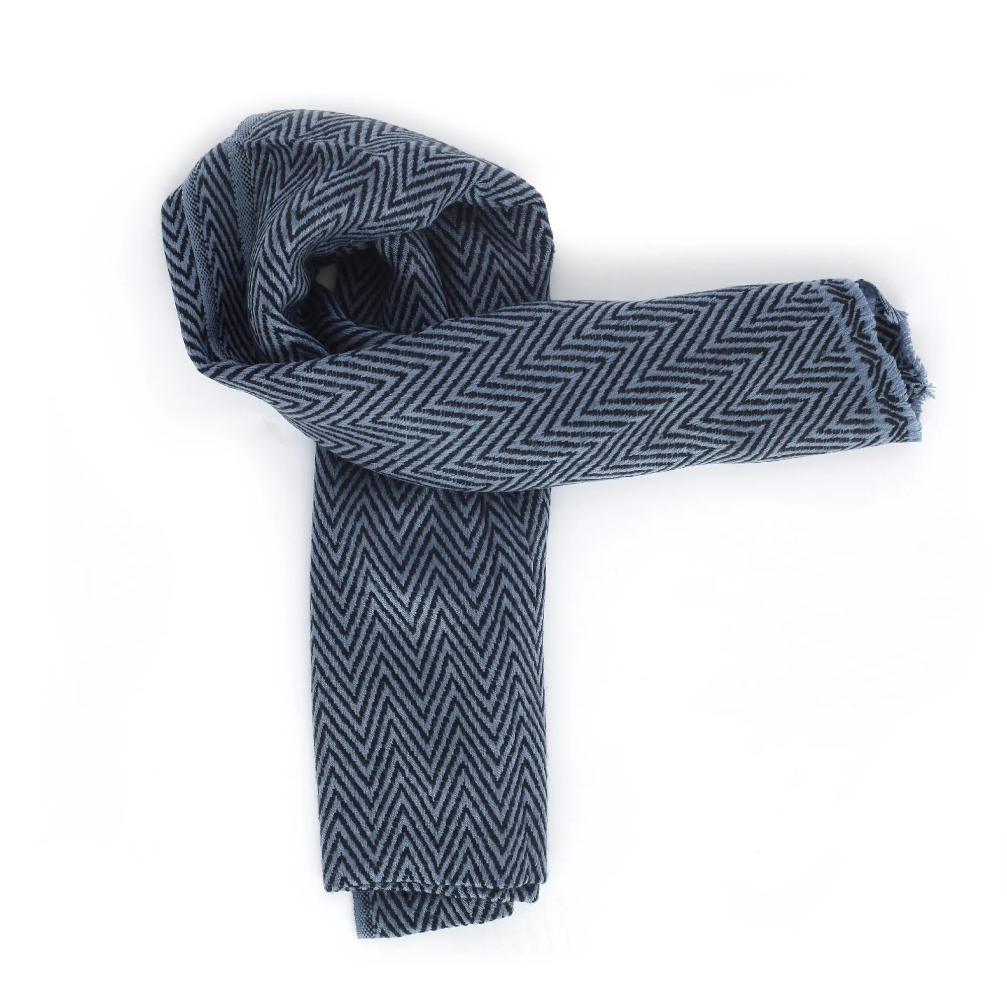 Wollstola 'Tove', petrolblau, T 70 cm, B 200 cm