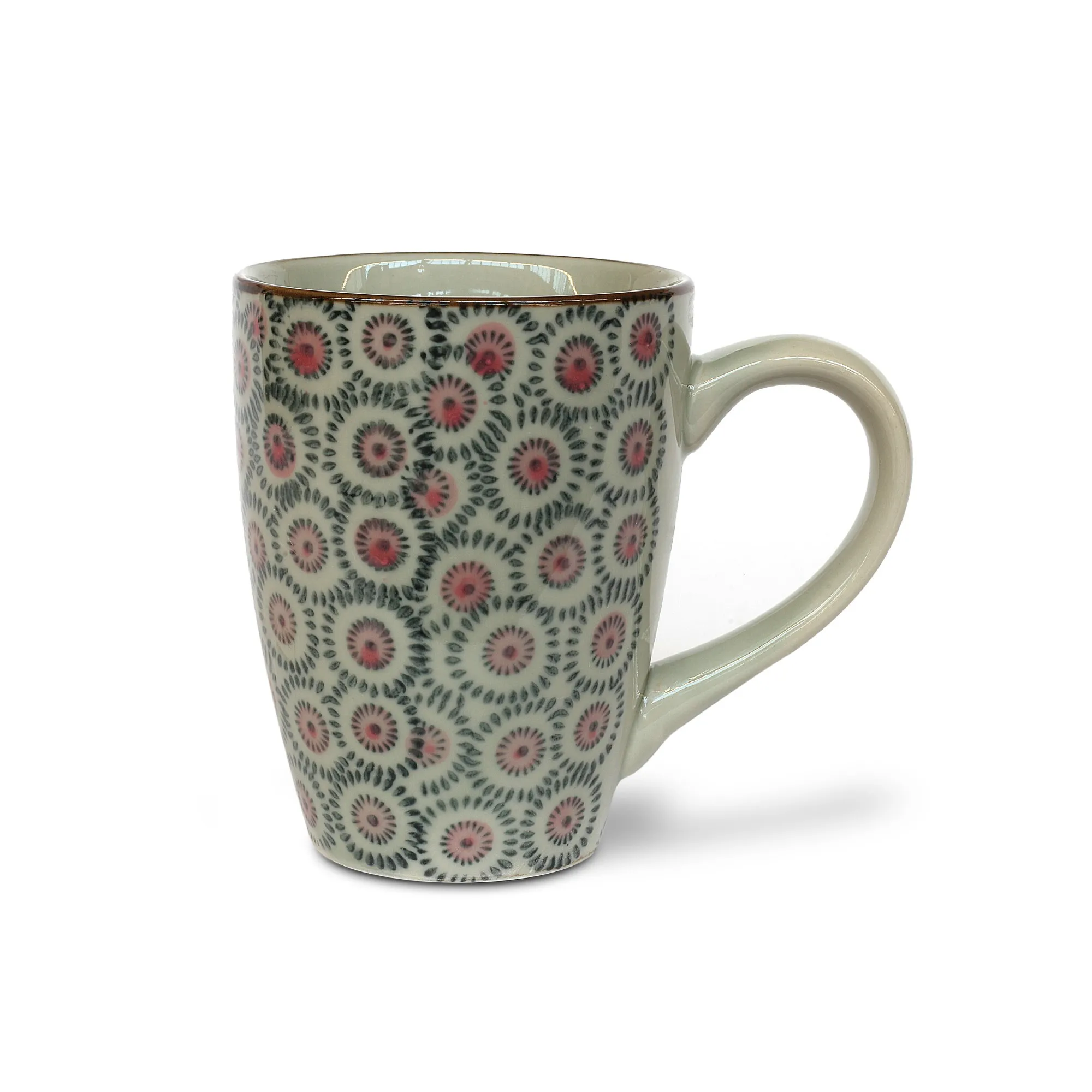 Tasse Gordes 'Rosa Blüte', natur, T 9,5 cm, B 9,5 cm, H 12 cm