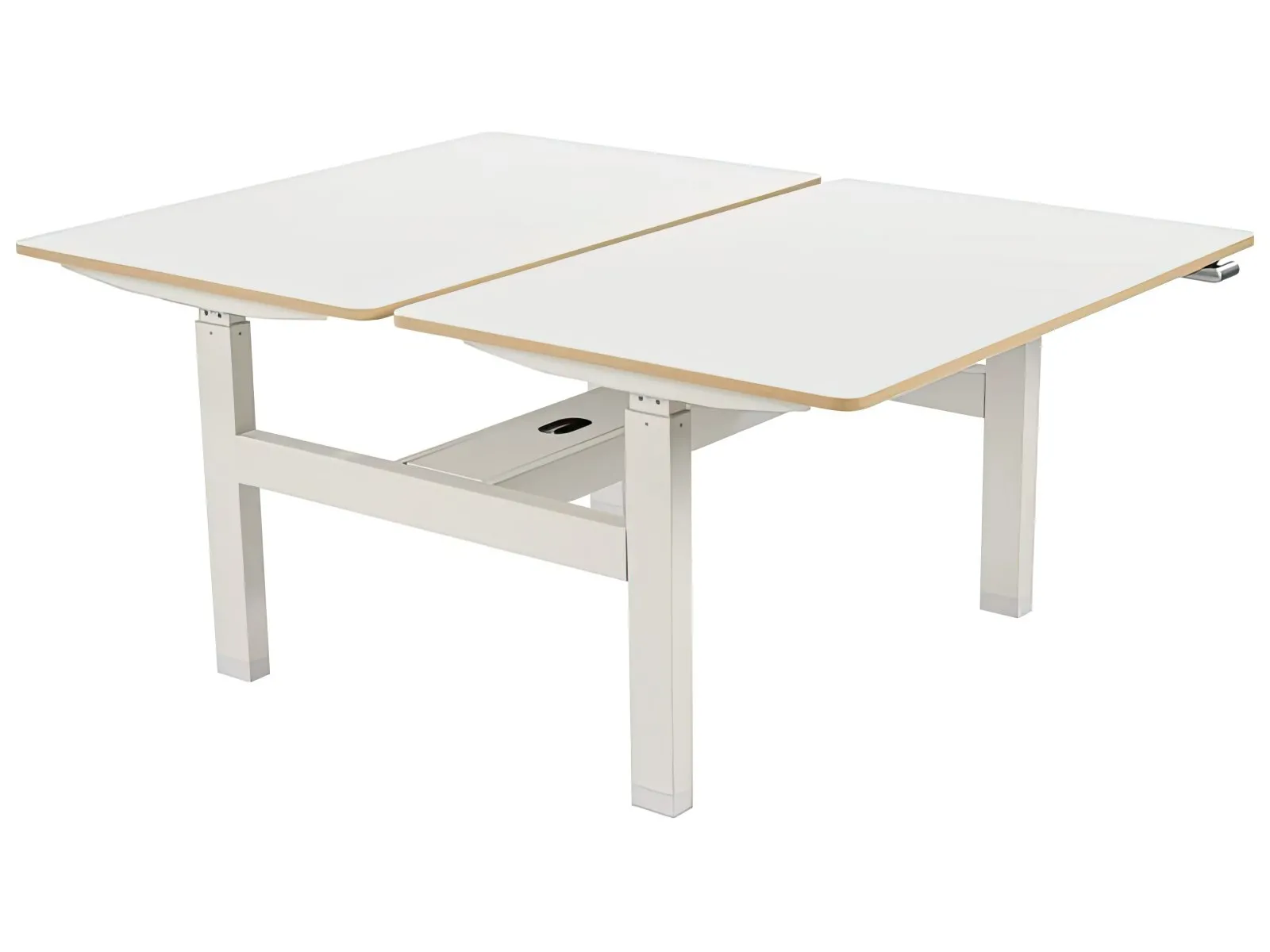 Wesco Tisch mit zwei unterschiedlich höhenverstellbaren Tischplatten