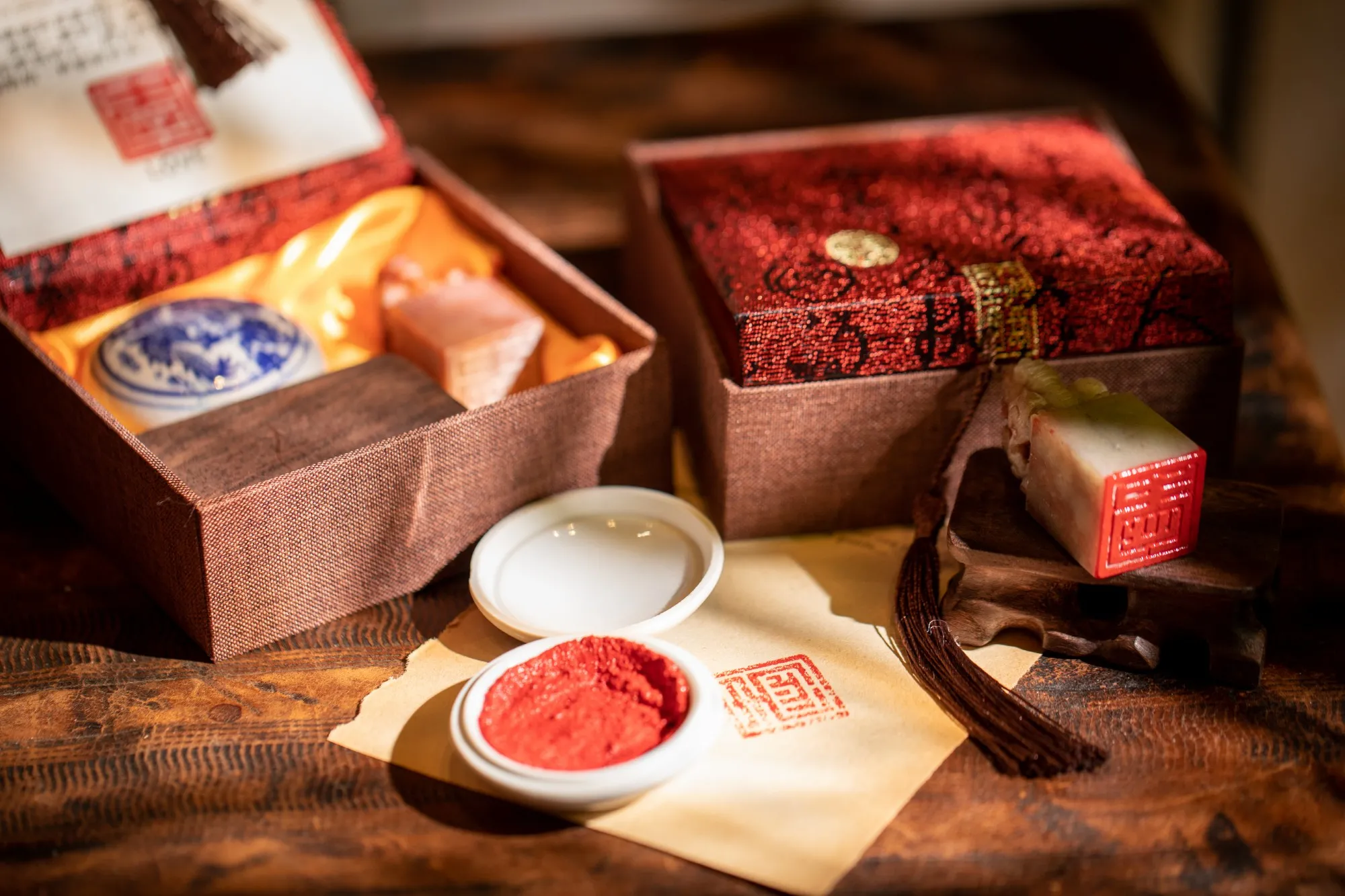 Geschenkset Stein-Stempel 'Liebe'