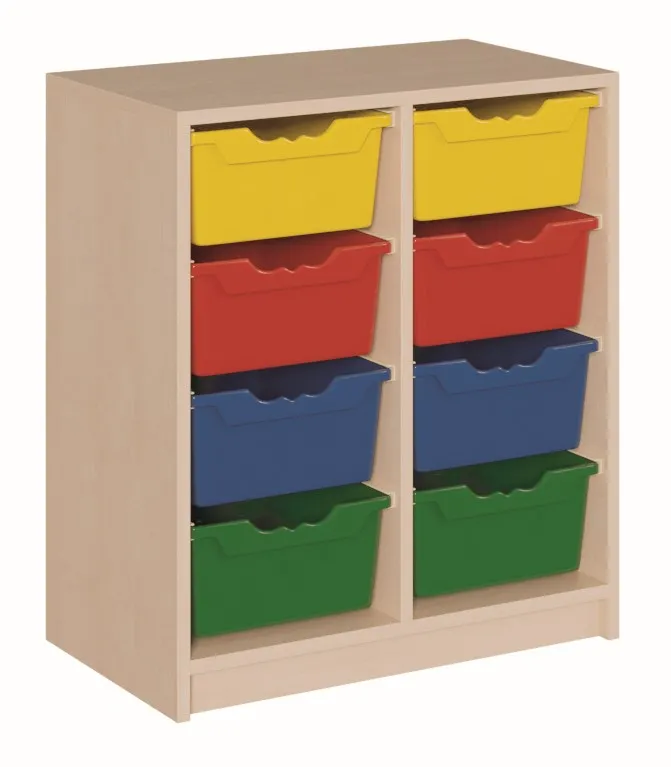 Schränke mit hohen ErgoTray Boxen, Höhe 80 cm