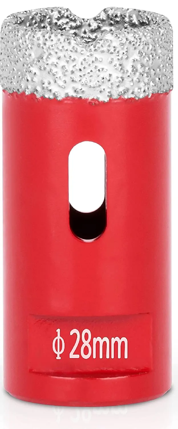 Diamant Bohrkronenaufsatz Premium CRYSTAL 28mm | für Fliesen, Glas, Feinsteinzeug, Keramik, Granit, Steinfliesen | Winkelschleifer Flex M14, Fliesenbohrer, Winkelschleifer, Diamantbohrer