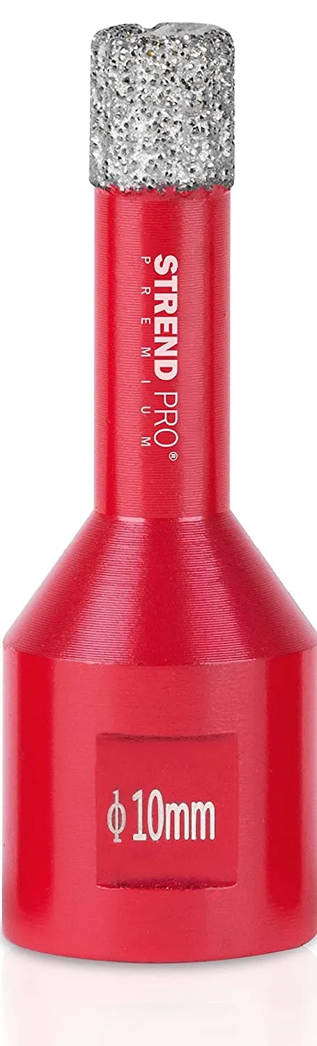 Diamant Bohrkronenaufsatz Premium CRYSTAL 10mm | für Fliesen, Glas, Feinsteinzeug, Keramik, Granit, Steinfliesen | Winkelschleifer Flex M14, Fliesenbohrer, Winkelschleifer, Diamantbohrer