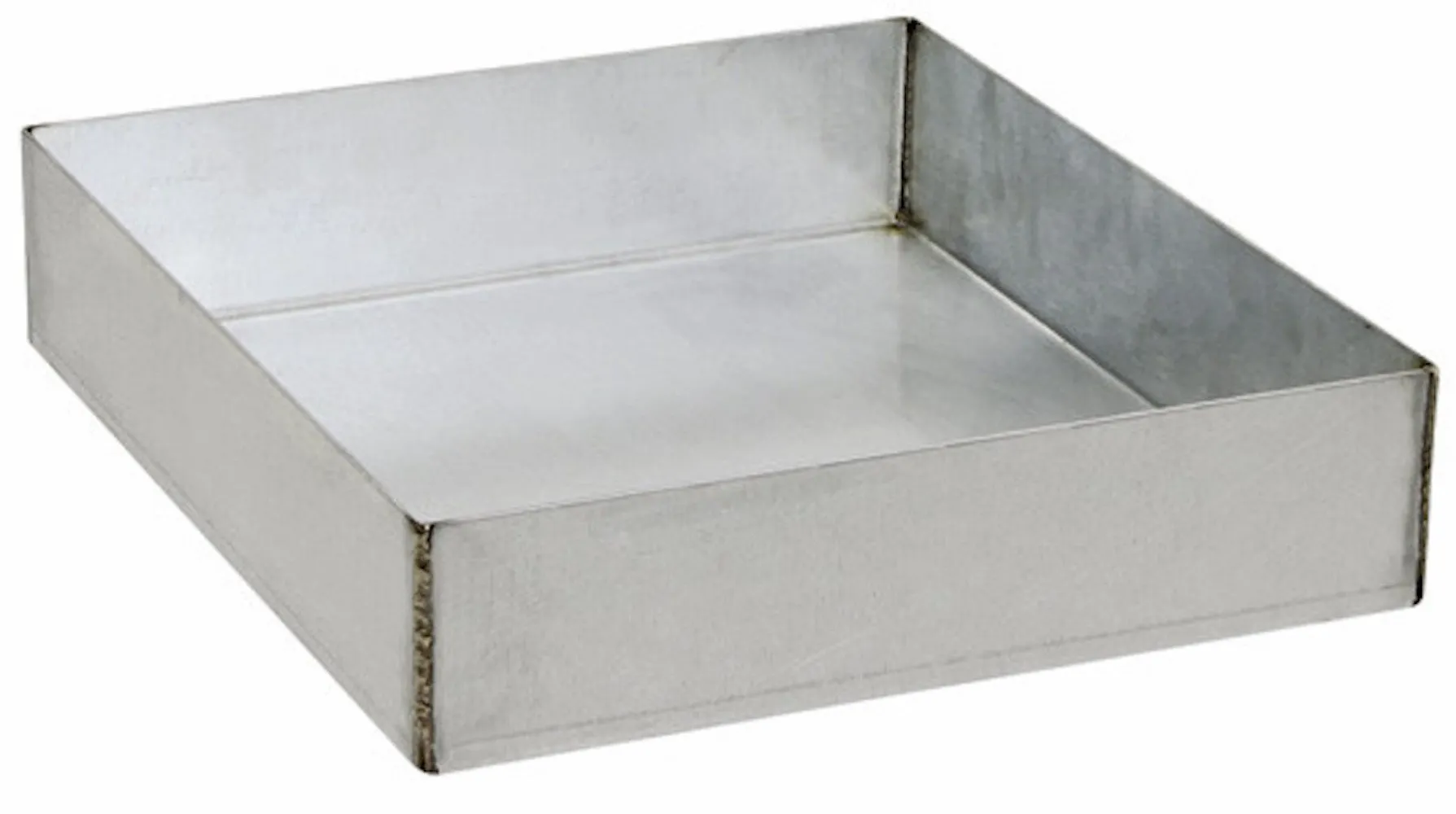 Dichtgeschweißte Bodenauffangwanne für Gefahrstoffschrank mit 50cm Breite | 19 Liter, HxBxT 13x42x47cm | Verzinkt