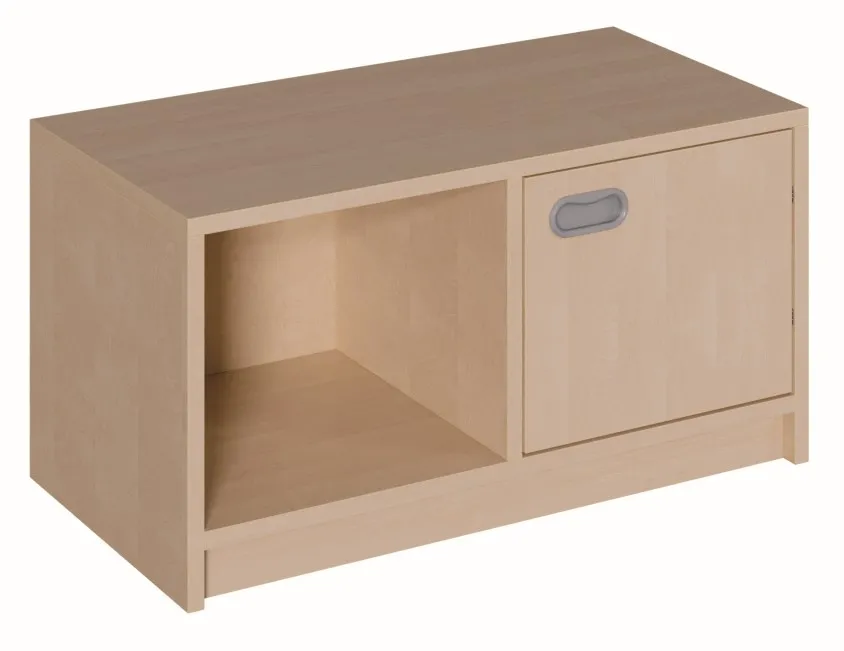 Offenes Regal mit Tür, Breite 102 cm