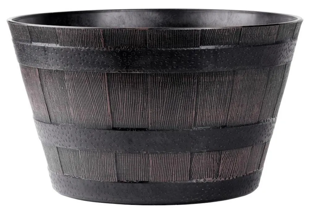 PROREGAL Blumentopf GDA Holz-effekt 832, Teak, 39x28cm, Fass