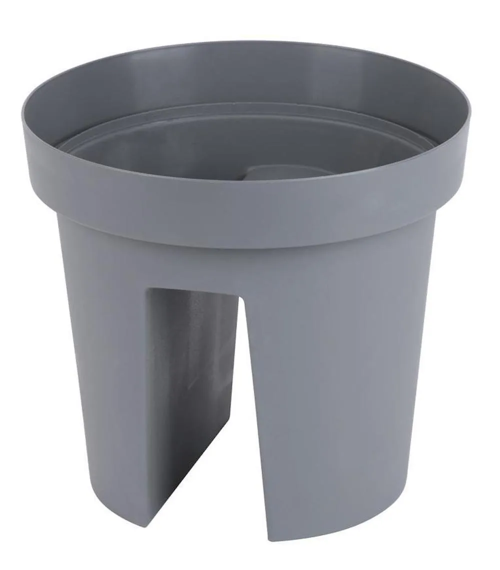 PROREGAL Blumentopf GDA Modern, Geländer, 25,5x28cm, Grau