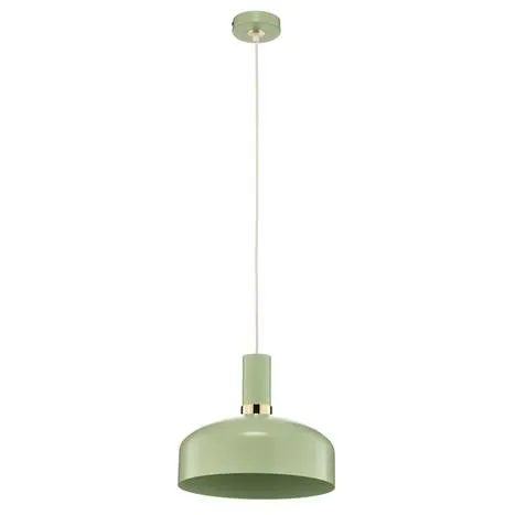 Hängelampe Malmo Hängeleuchte Deckenlampe Leuchte Lampe Mit Mintgrünem Schirm736 B-Ware