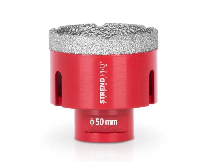 Diamant Bohrkronenaufsatz Premium CRYSTAL 50mm | für Fliesen, Glas, Feinsteinzeug, Keramik, Granit, Steinfliesen | Winkelschleifer Flex M14, Fliesenbohrer, Winkelschleifer, Diamantbohrer