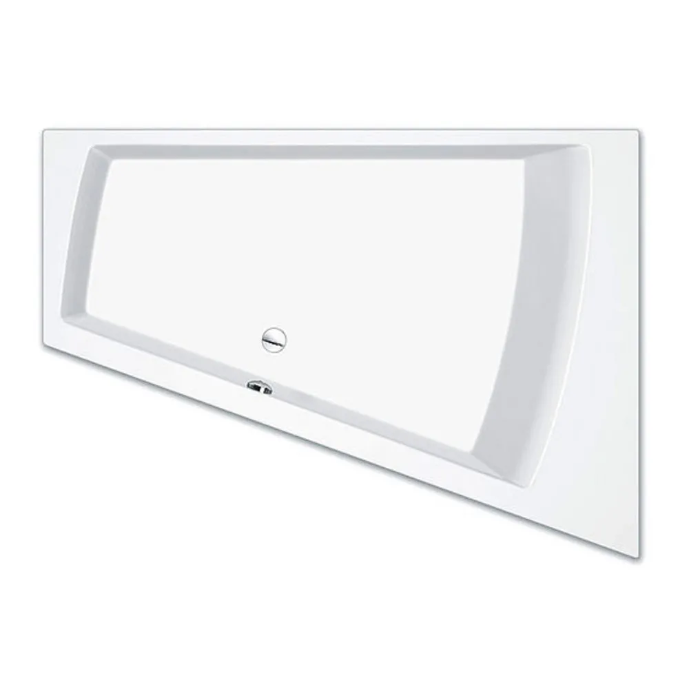 repaBAD Badewanne „Genf Duo“ trapez 1800 mm in Weiß