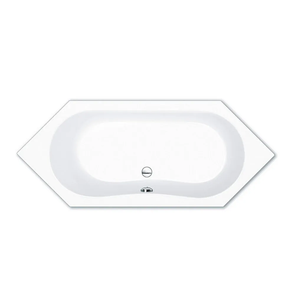 repaBAD Badewanne „Alicante“ sechseck 1800 × 800 mm in Weiß