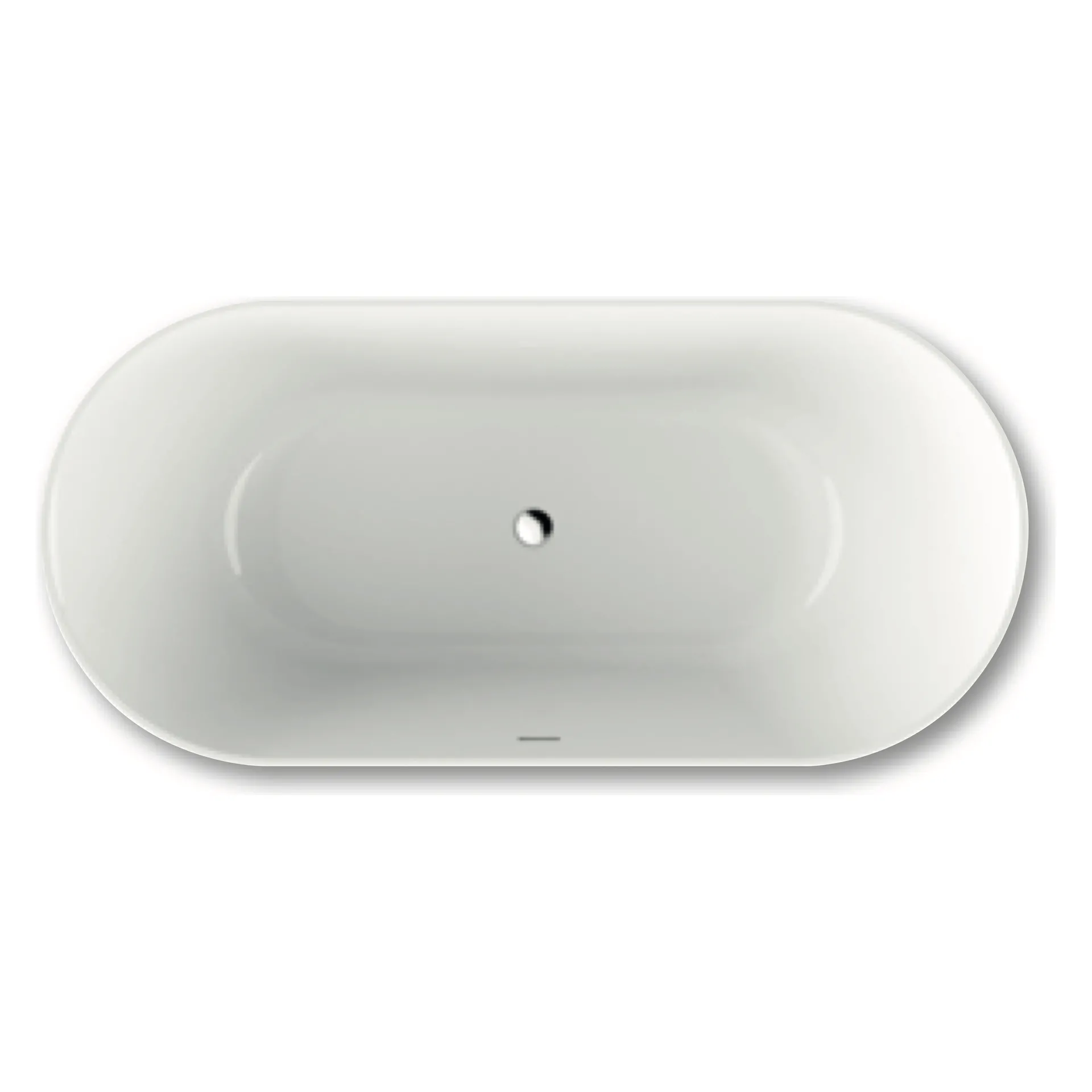 repaBAD Badewanne „Pod F“ freistehend oval 1800 × 850 mm in Weiß