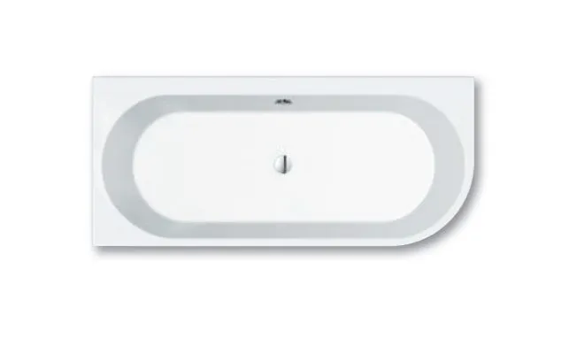 repaBAD Badewanne „Livorno Oval F“ freistehend oval 1700 × 750 mm in Weiß