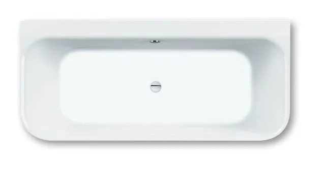 repaBAD Badewanne „Seed F“ freistehend oval 1700 × 750 mm, Mittelablauf in Weiß