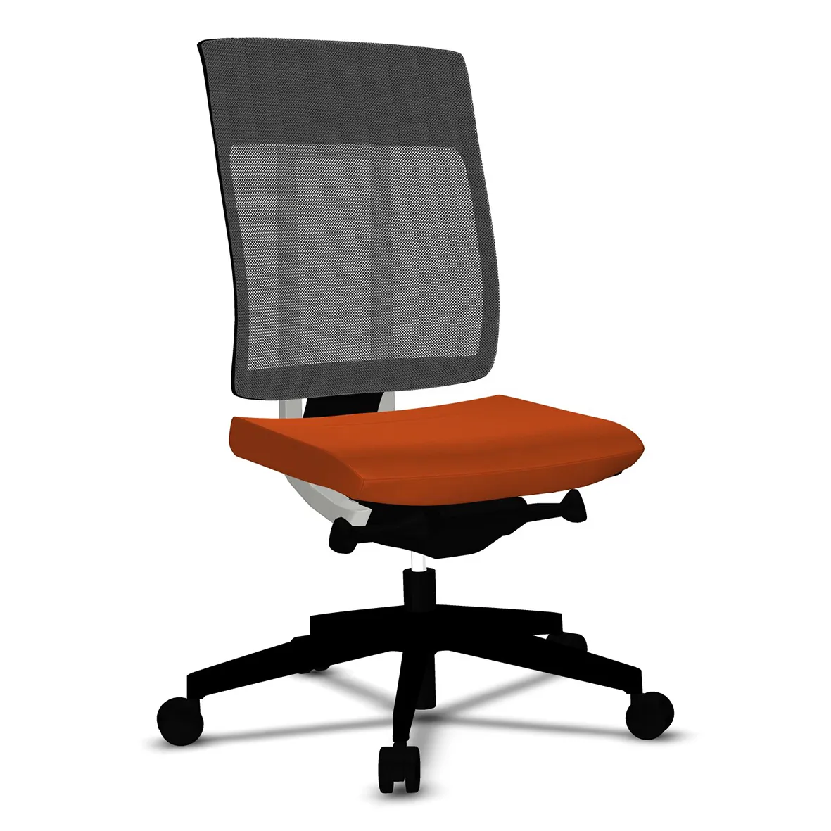 Sponeta fahrbarer Drehstuhl “Xenon 100 Net” mit Sitzpolster und Netzrücken