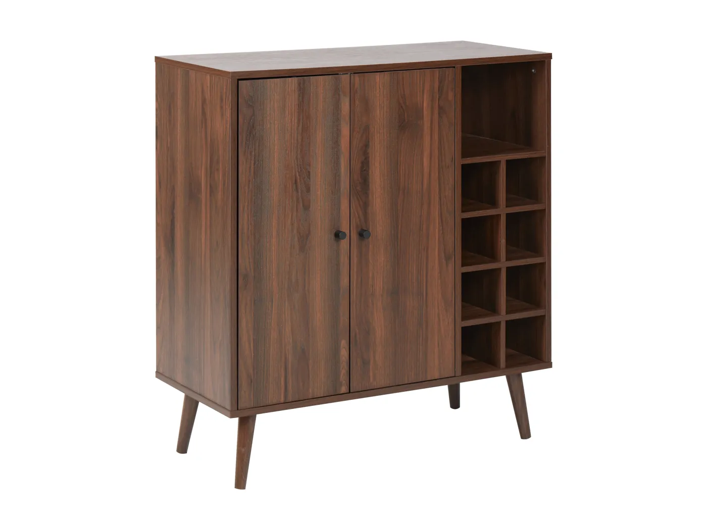 Weinregal TULLAMORE Dunkelbraun