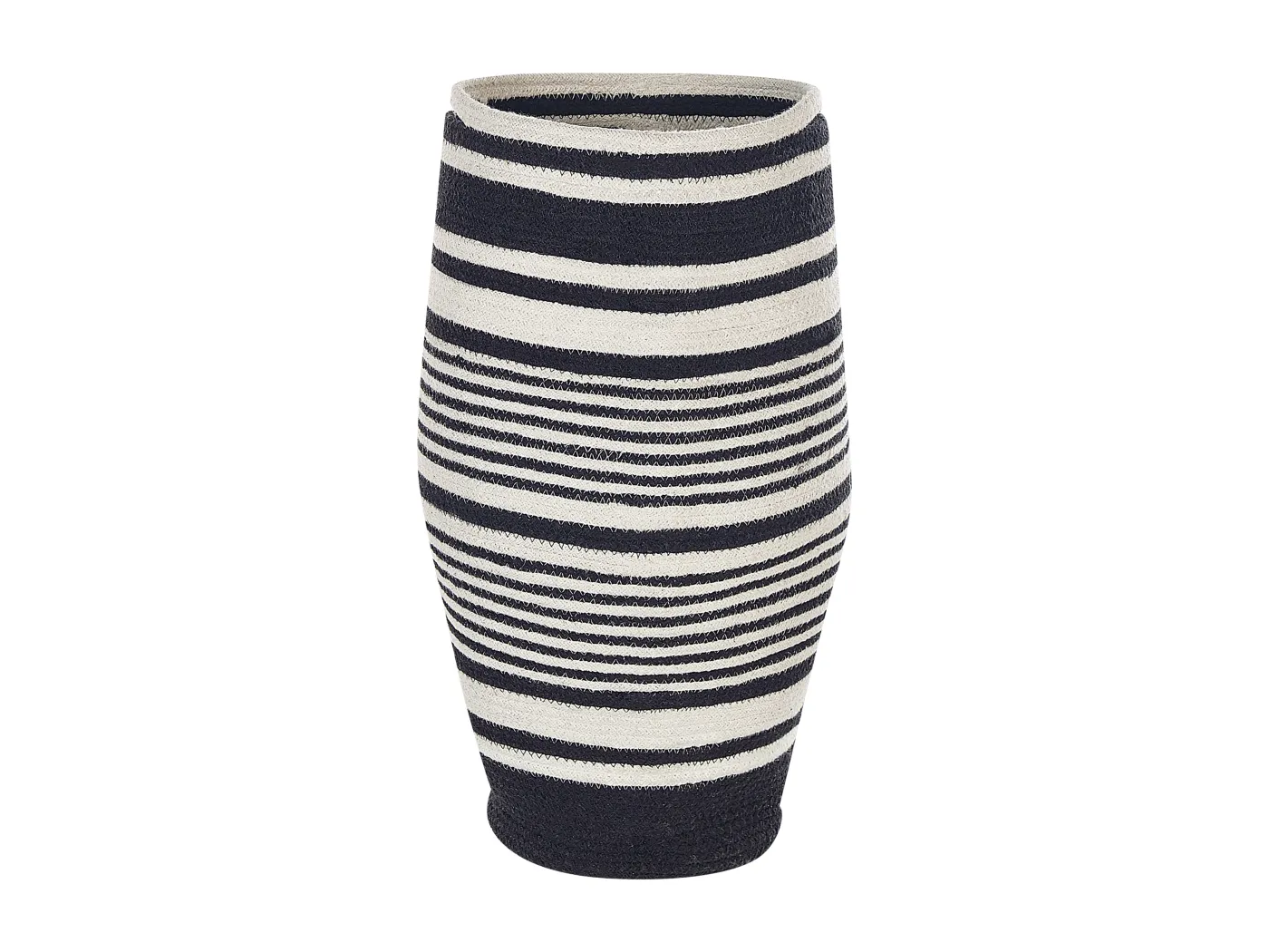 Aufbewahrungskorb ARRAH Baumwolle Schwarz / Weiss