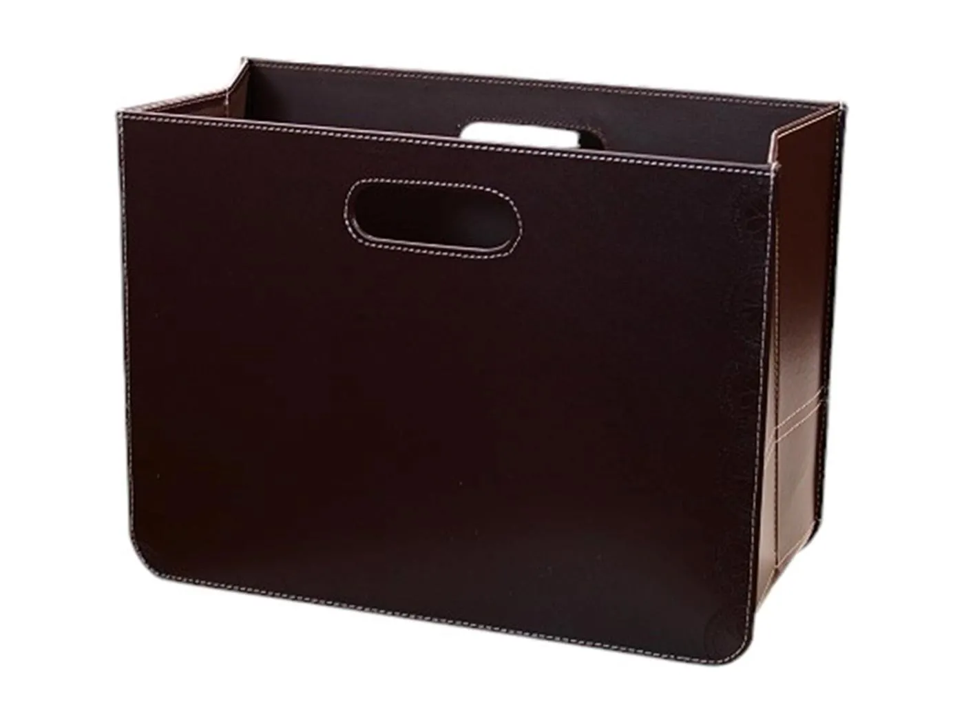 ZEITUNGSKORB  Business Kunstleder Braun