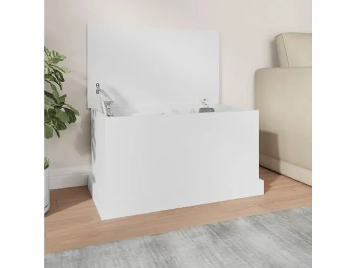 Truhe Weiß 70x40x38 cm Holzwerkstoff