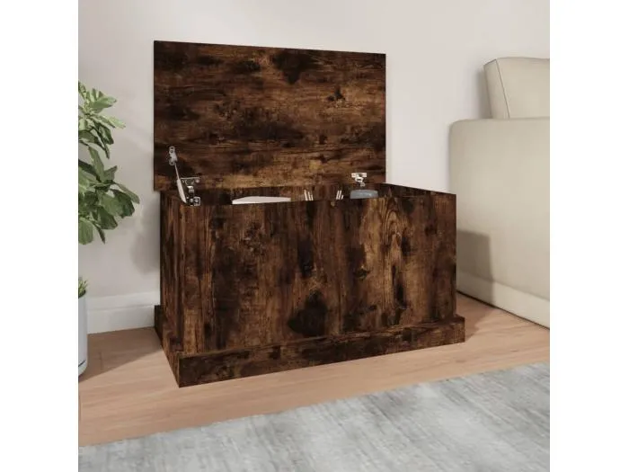 Truhe Räuchereiche 70x40x38 cm Holzwerkstoff