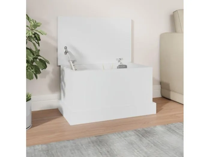 Truhe Weiß 50x30x28 cm Holzwerkstoff