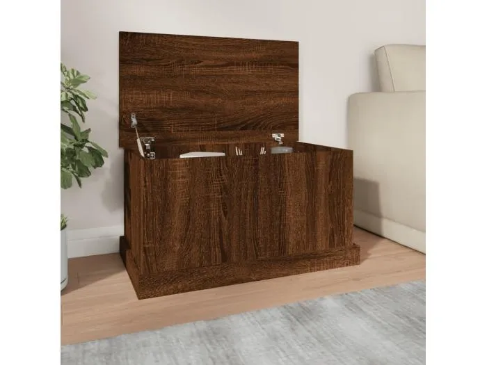 Truhe Braun Eiche-Optik 70x40x38 cm Holzwerkstoff