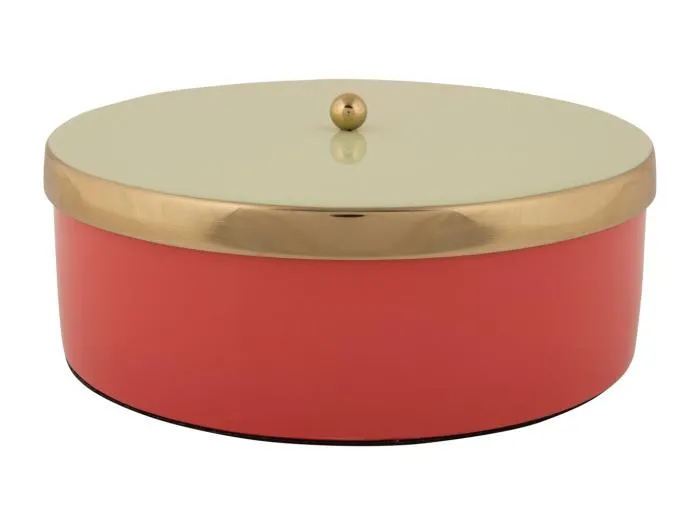 Aufbewahrungsbox Double Funky Large - Scharlachrot & Zartgrün