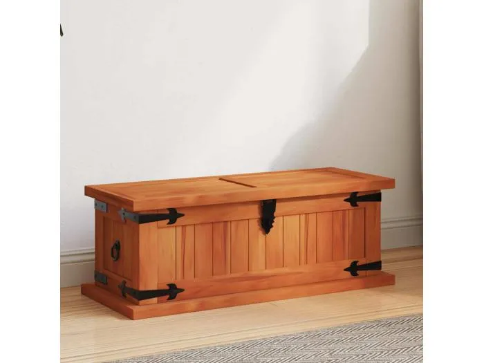 Aufbewahrungstruhe 60 x 25 x 22 cm Akazien-Massivholz