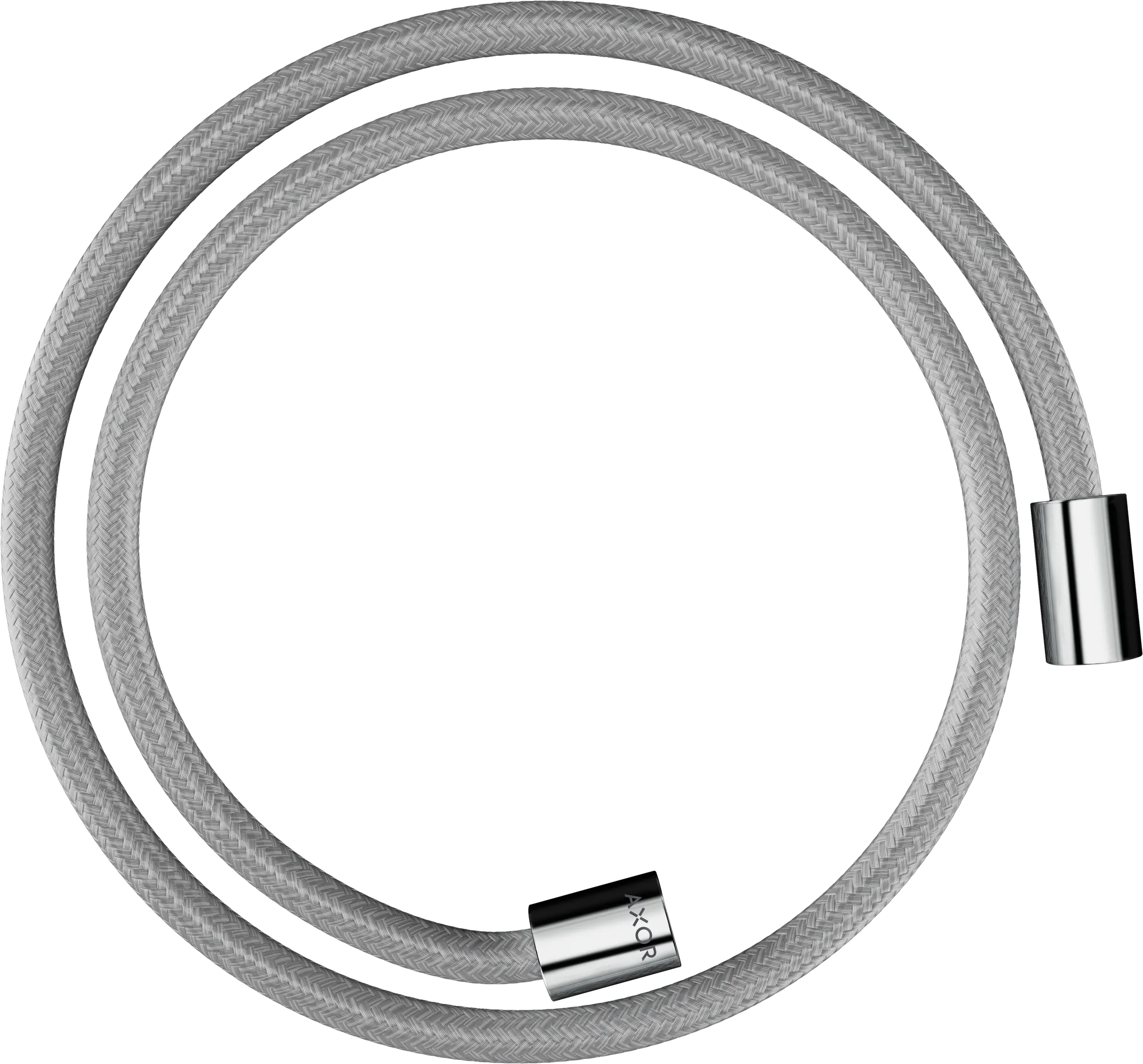 AXOR ShowerSolutions Textilbrauseschlauch 1,25 m mit zylindrischen Muttern Chrom
