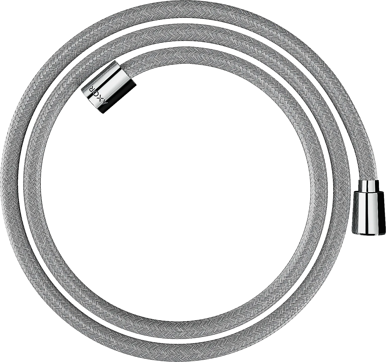 AXOR ShowerSolutions Textilbrauseschlauch 1,60 m mit konischer und zylindrischer Mutter Chrom