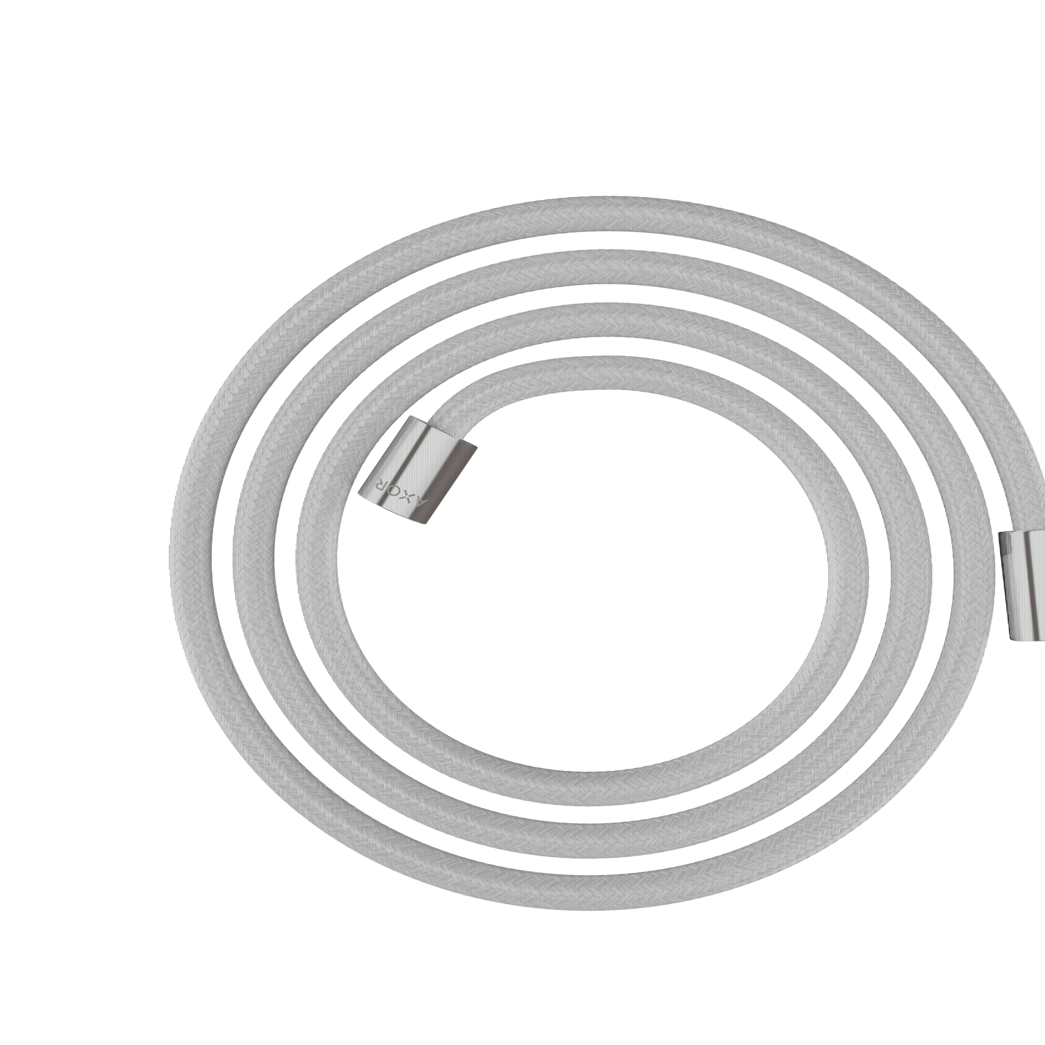 AXOR ShowerSolutions Textilbrauseschlauch 2 m mit zylindrischen Muttern Chrom