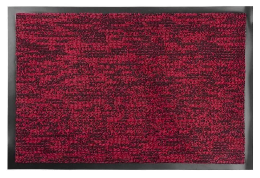 PROREGAL Fußmatte, Schmutzfangmatte 40x60cm, Schwarz-rot