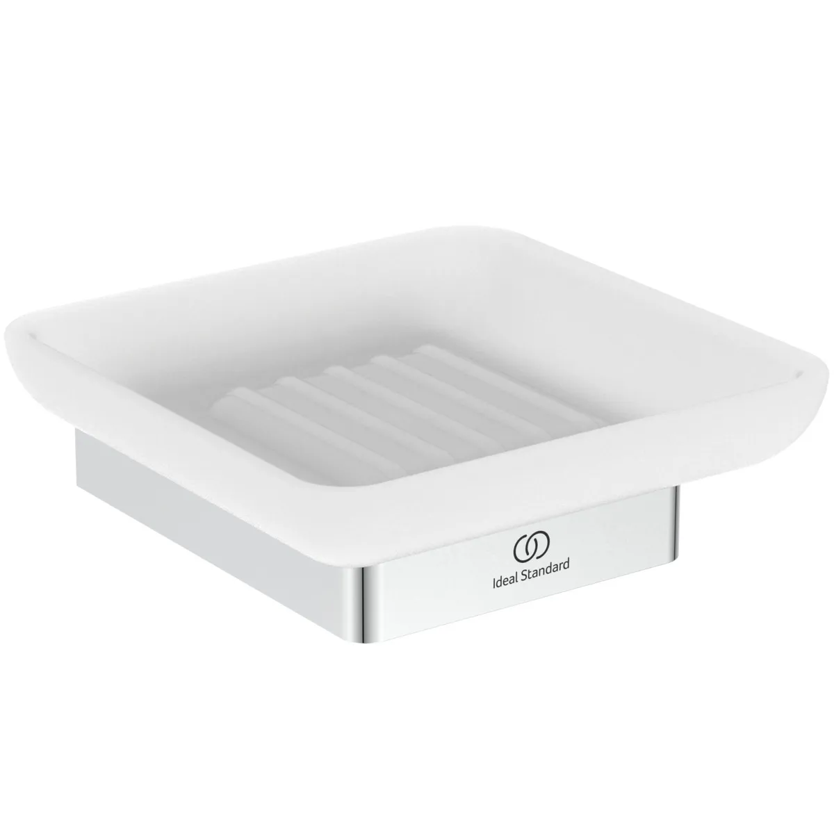 Seifenschale Conca Cube, eckig, Brushed Gold