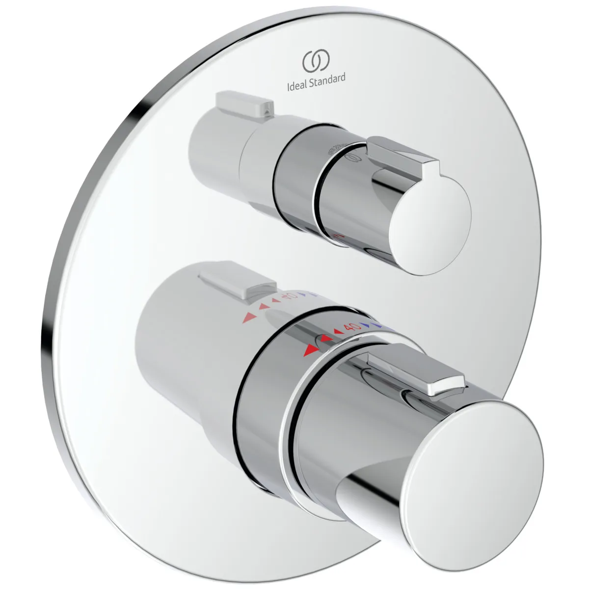 Einzelthermostat Unterputz Ceratherm T100, Bausatz 2, Rosette Durchmesser: 163mm, Brushed Gold