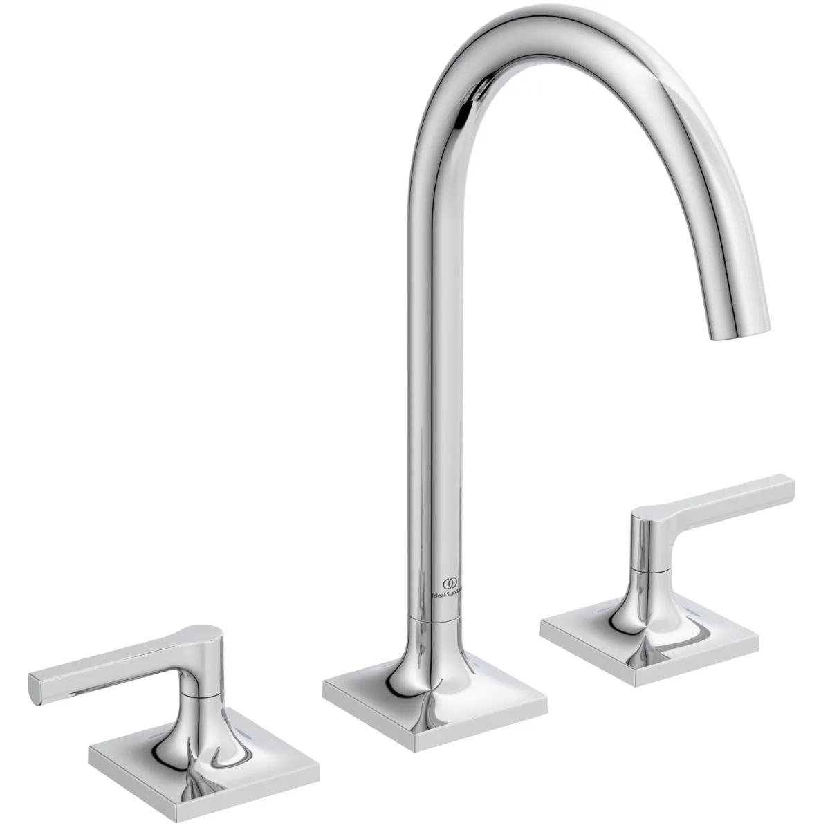 Waschtischarmatur Joy Neo ohne Ablaufgarnitur Ausladung 168mm Hebelgriffe Magnetic Grey