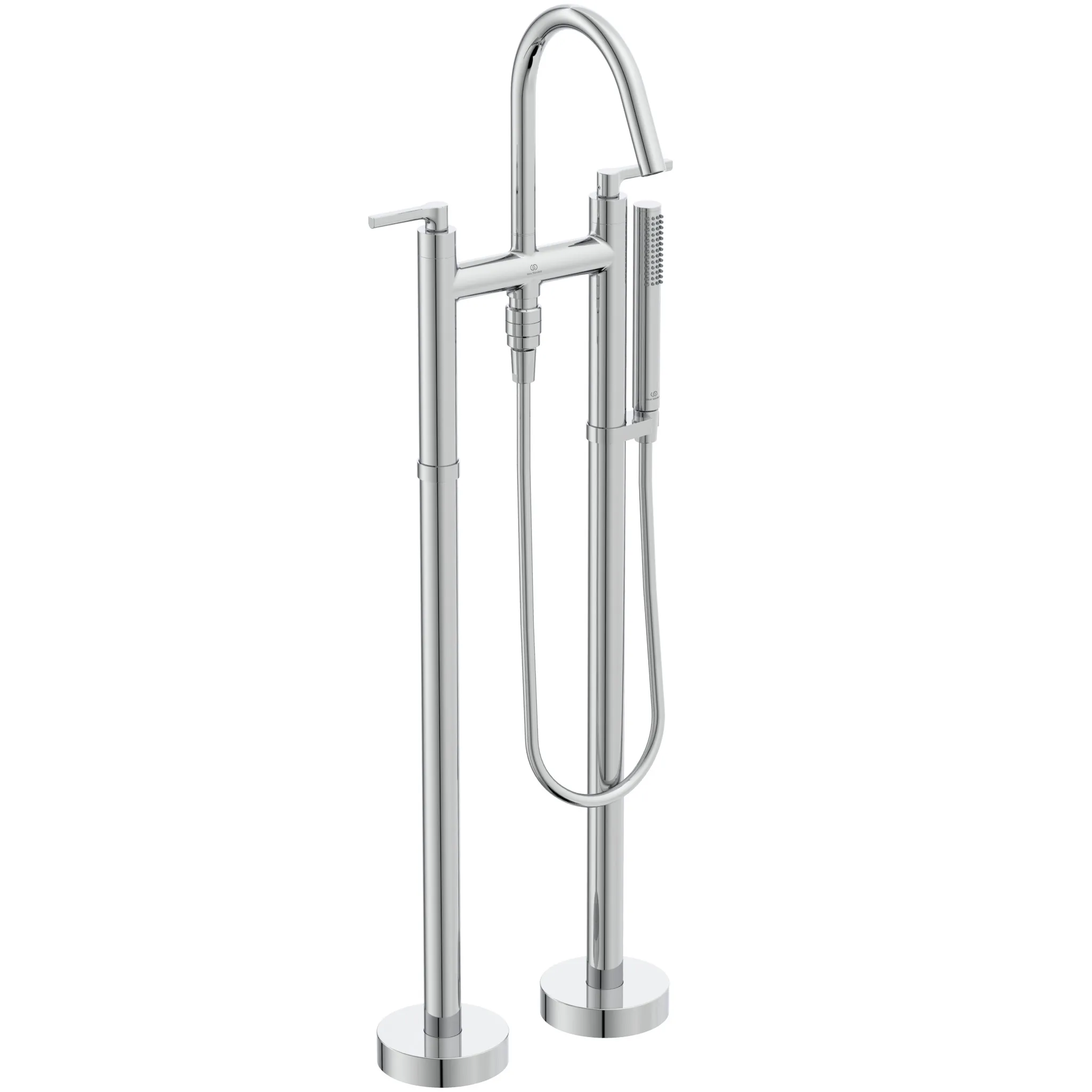 freistehende Badearmatur Joy Neo mit Unterputzkörper Hebelgriffe Magnetic Grey