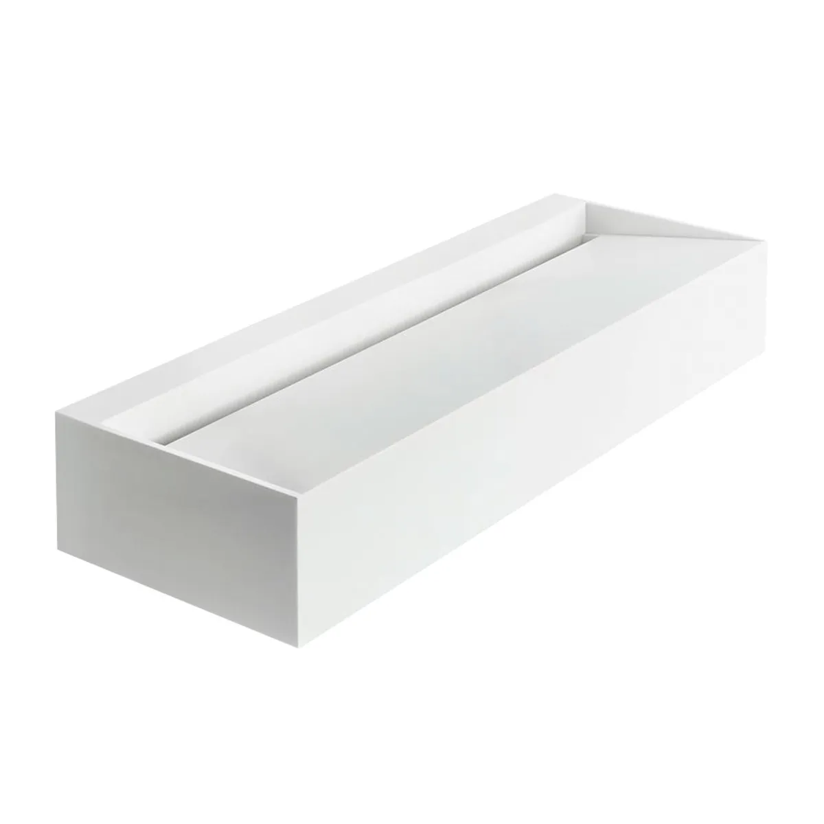 Waschbecken „Silhouette“ 120 × 47 × 20 cm in Weiß