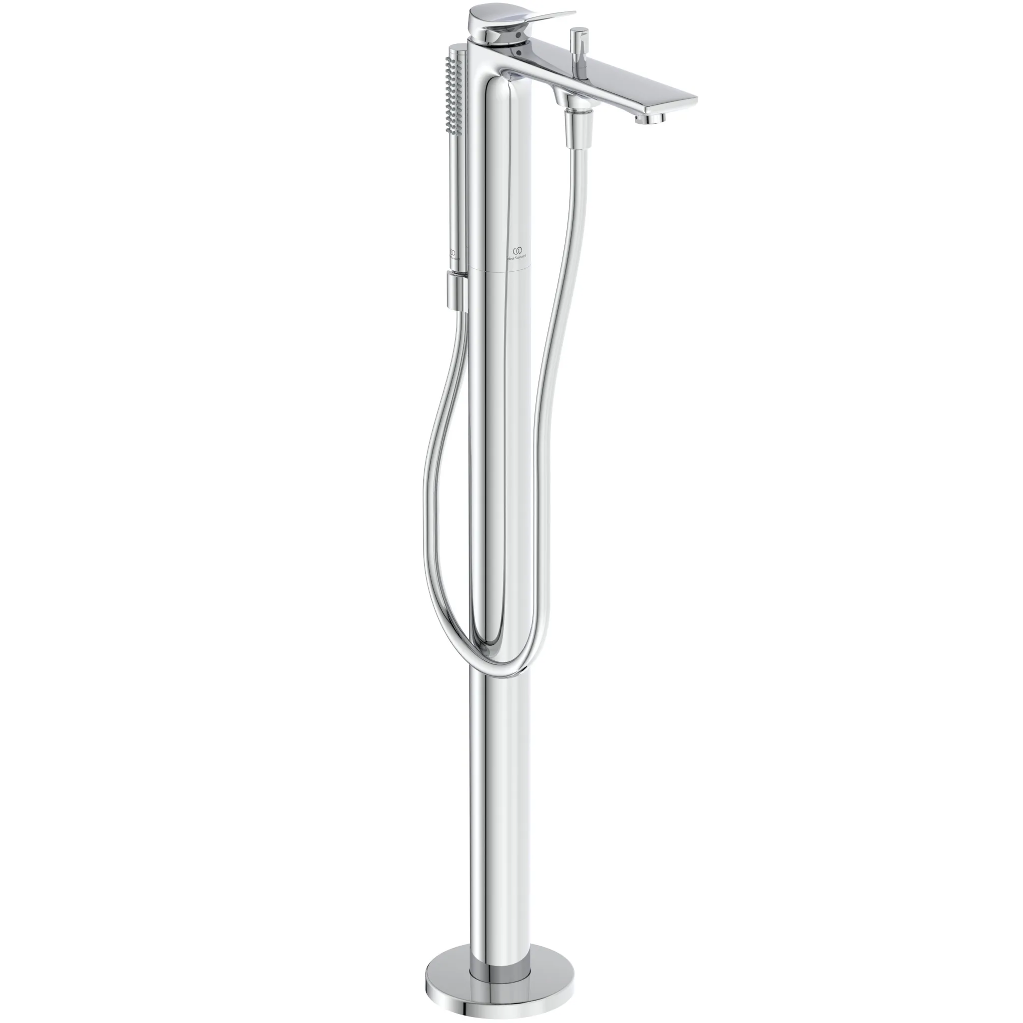 freistehende Badewannenarmatur Conca mit Stick-Handbrause Ausladung 204mm Brushed Gold