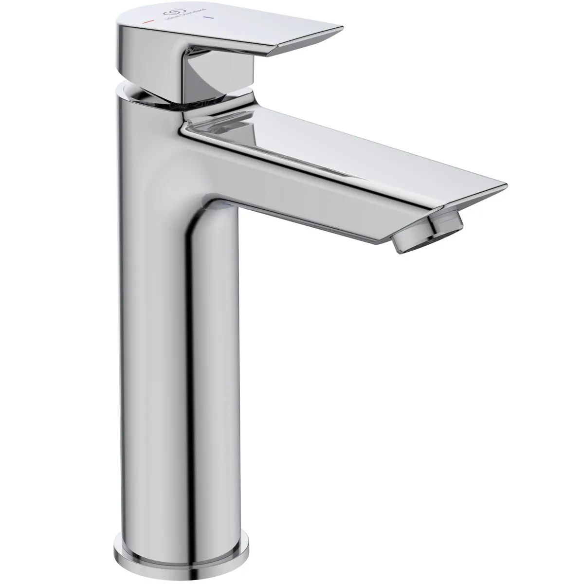 Waschtischarmatur Tesi, Grande, BlueStart, 5 l/min., ohne Ablaufgarnitur, Ausladung 123mm, Chrom