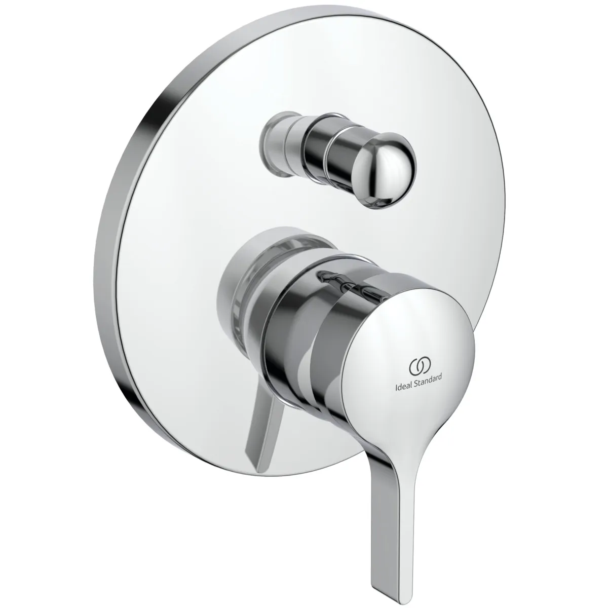 Badearmatur Unterputz Melange, Bausatz 2, Rosette Durchmesser:163mm, Chrom