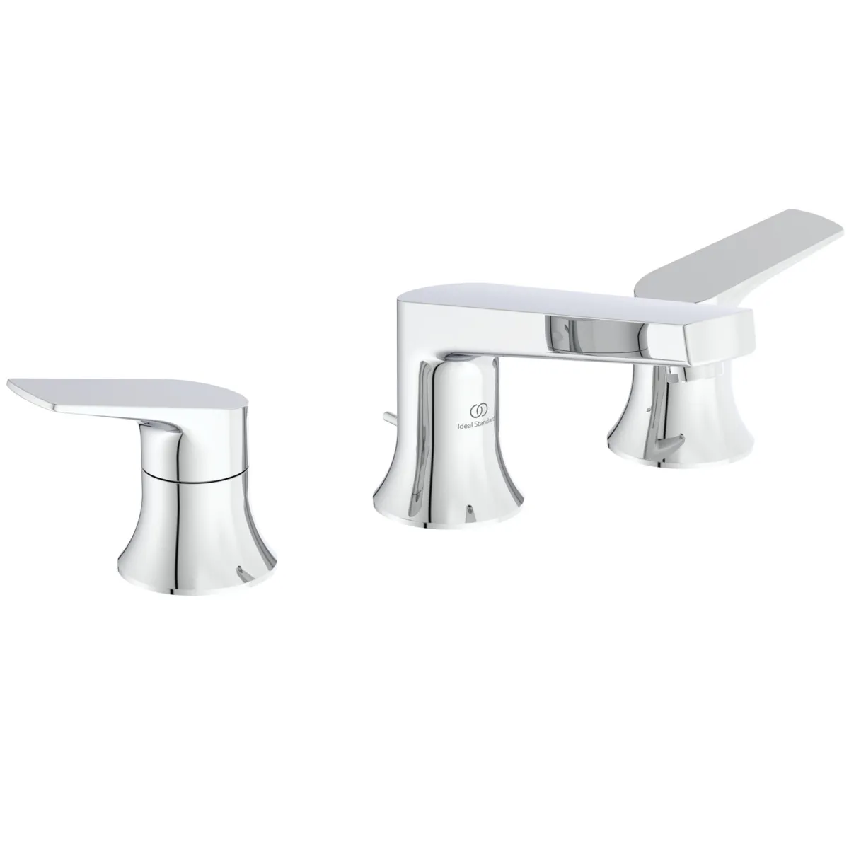 3-Loch-Waschtischarmatur La Dolce Vita mit Ablaufgarnitur Brushed Gold