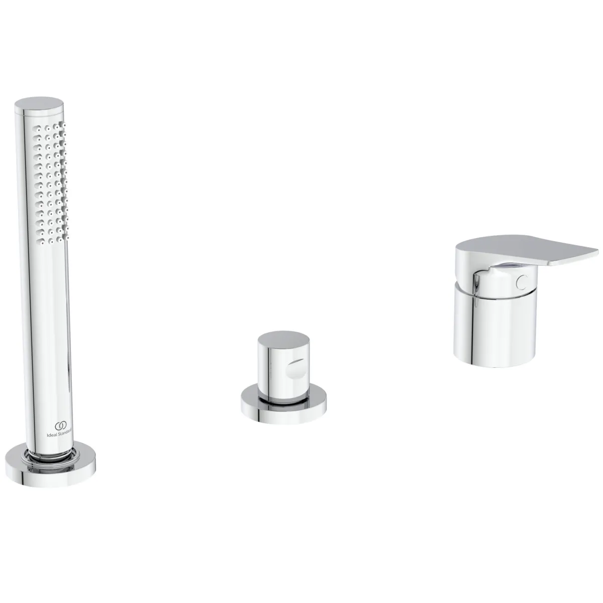 Badearmatur für Wannenrand La Dolce Vita ohne Auslauf mit Handbrause-Set Brushed Gold