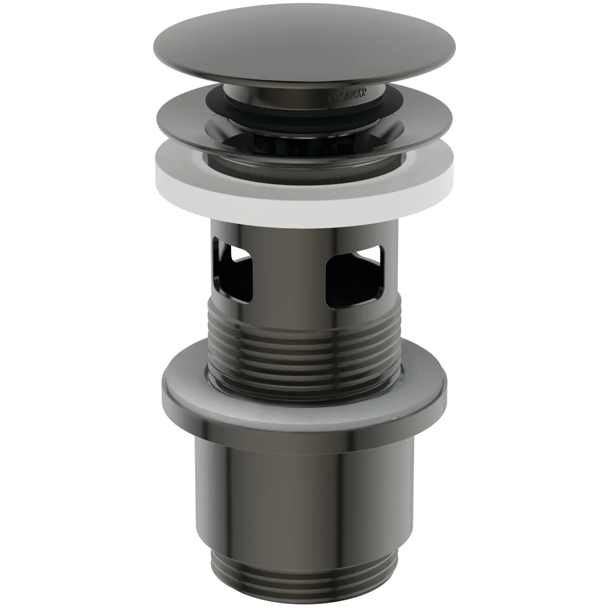 Push-Open für Waschtisch mit Überlauf, Chrom