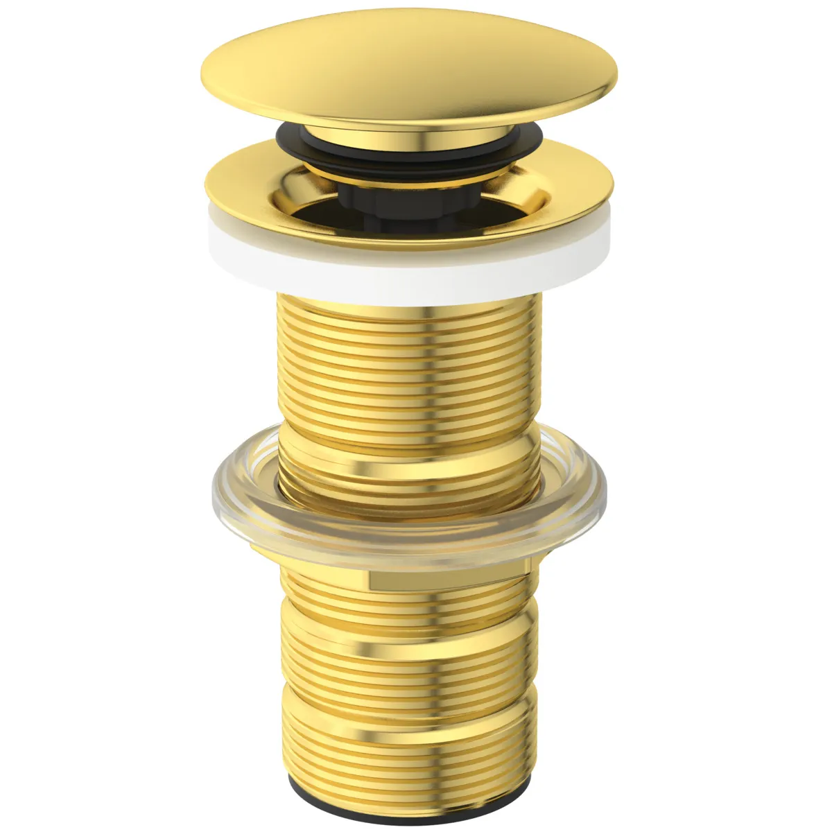 Push-Open für Waschtisch ohne Überlauf, Brushed Gold