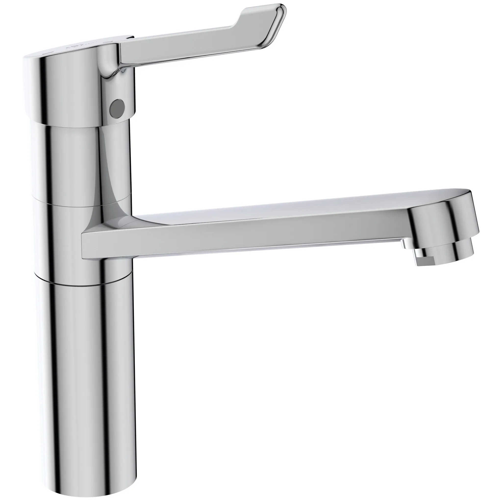 Küchenarmatur Ceraflex, mit Klinikhebel, mit hohem Rohrauslauf, Ausladung 222mm, Chrom