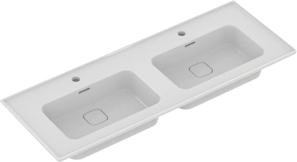 Waschbecken „StradaII“ 124 × 46 × 18 cm, Hahnlochposition mittig