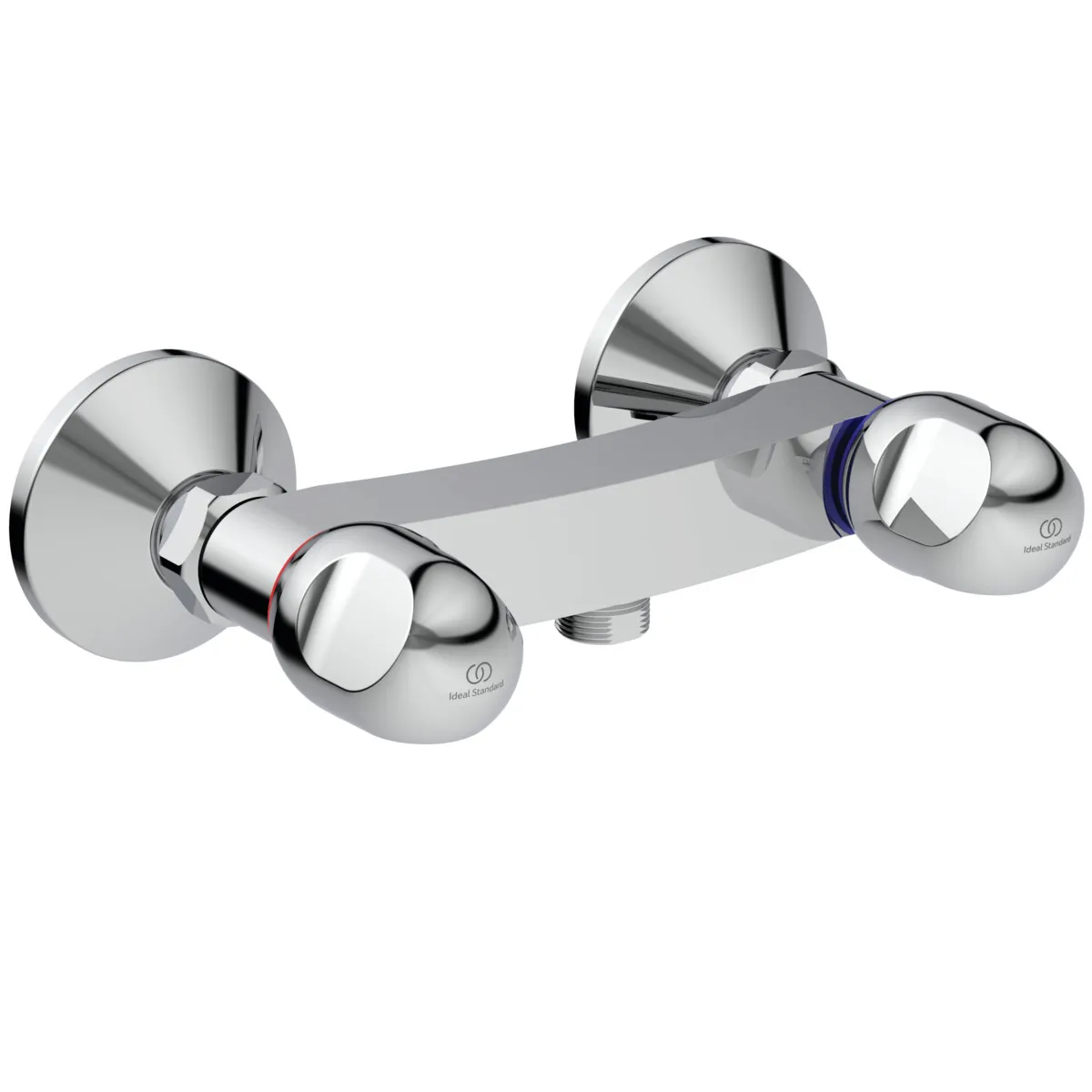 Zweigriff-Brauseamatur Aufputz Alpha, Chrom