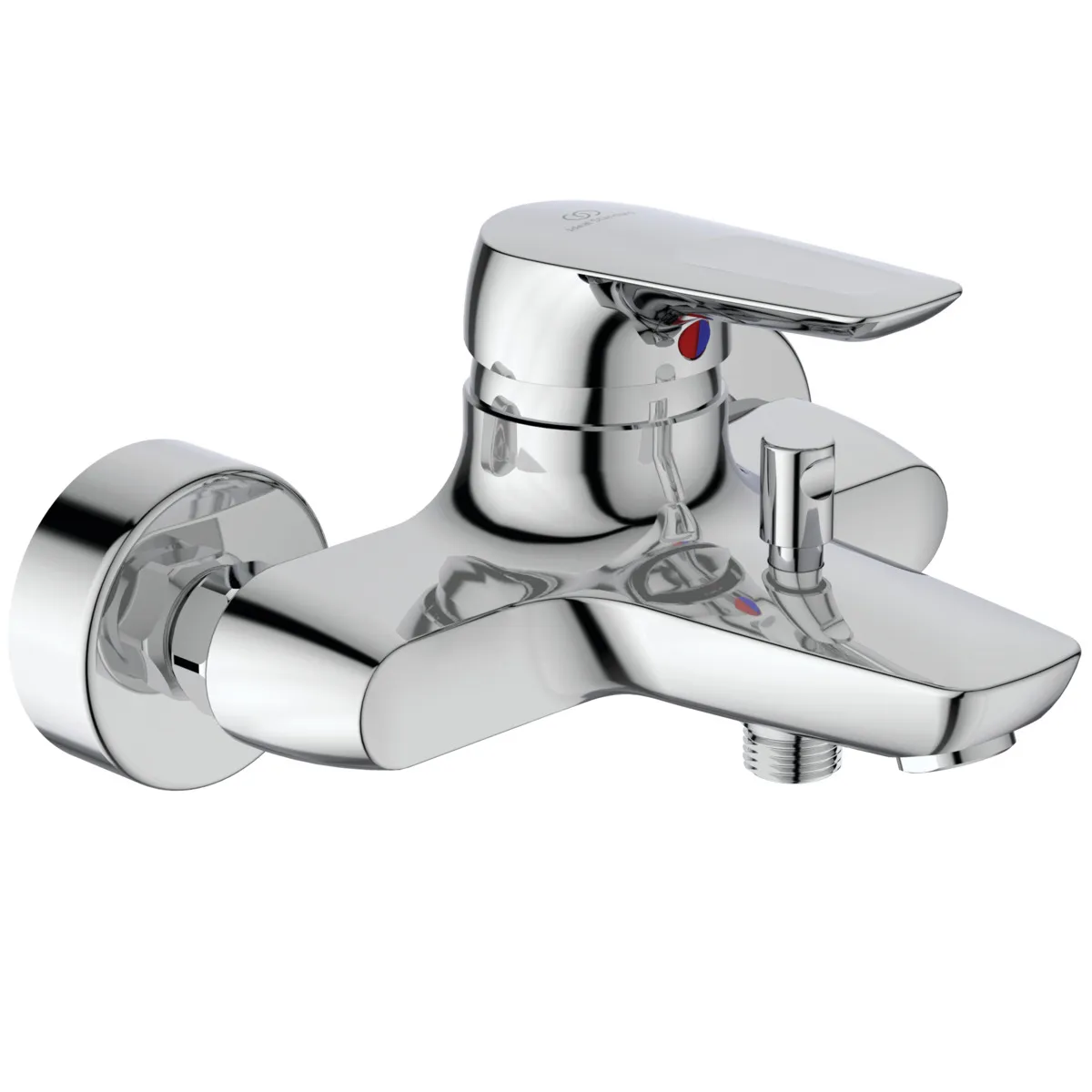 Badearmatur Aufputz Ceramix, Ausladung 162mm, Chrom