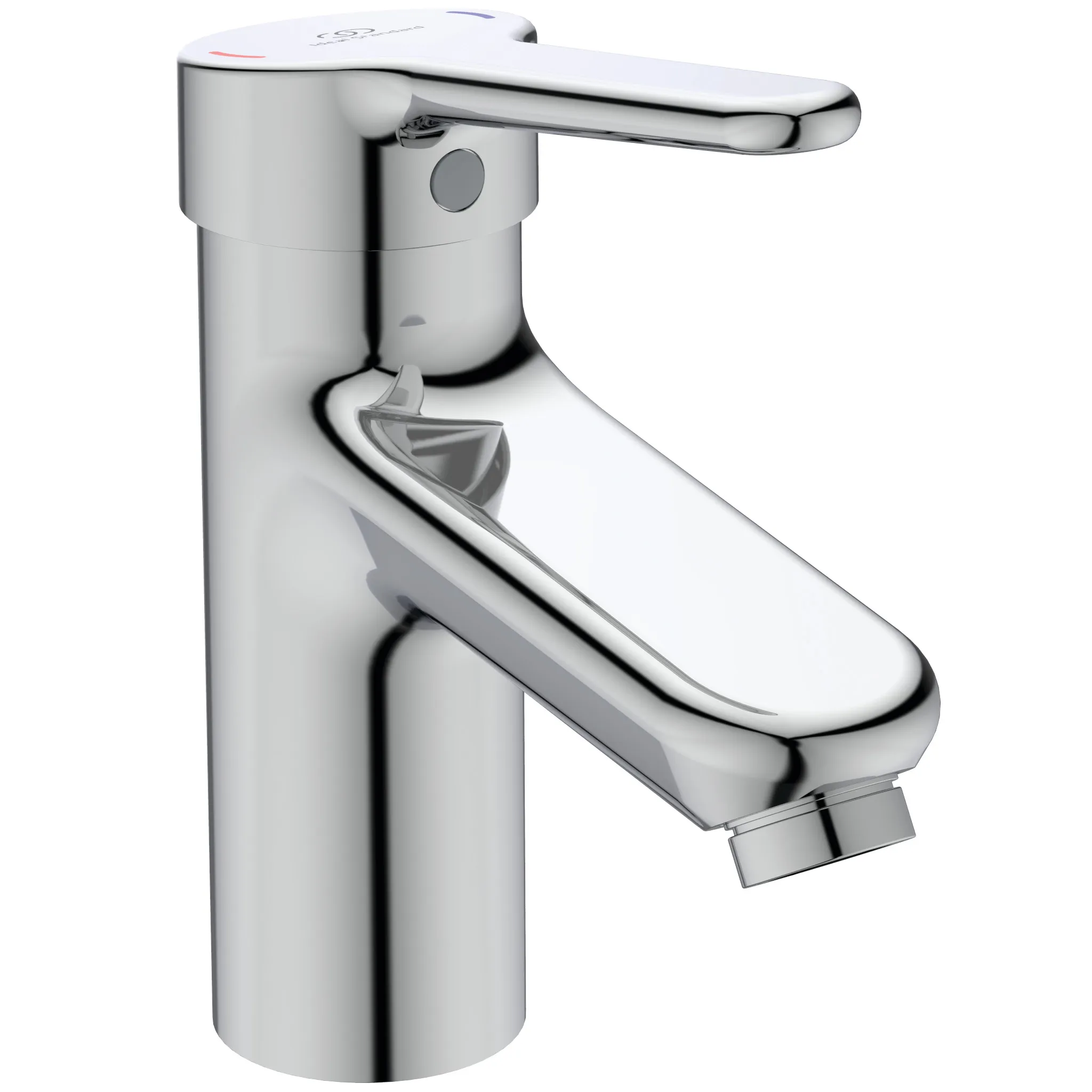 Waschtischarmatur Ceraplus Niederdruck mit Ablaufgarnitur Ausladung 112mm Chrom